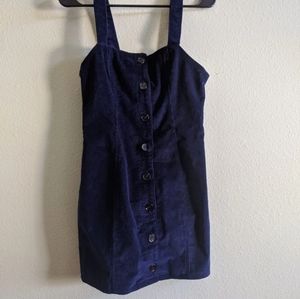 Blue forever 21 button down dress